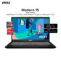 MSI Modern 15 B7M AMD Ryzen™ 5 7530U 8/512 GB 15.6" FHD IPS Win 11 Pro