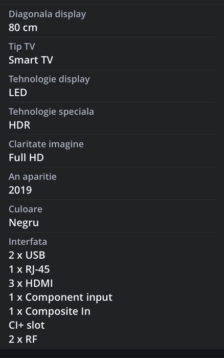 Televizor LED Smart LG, 80 cm, 32LM6300PLA, Full HD,