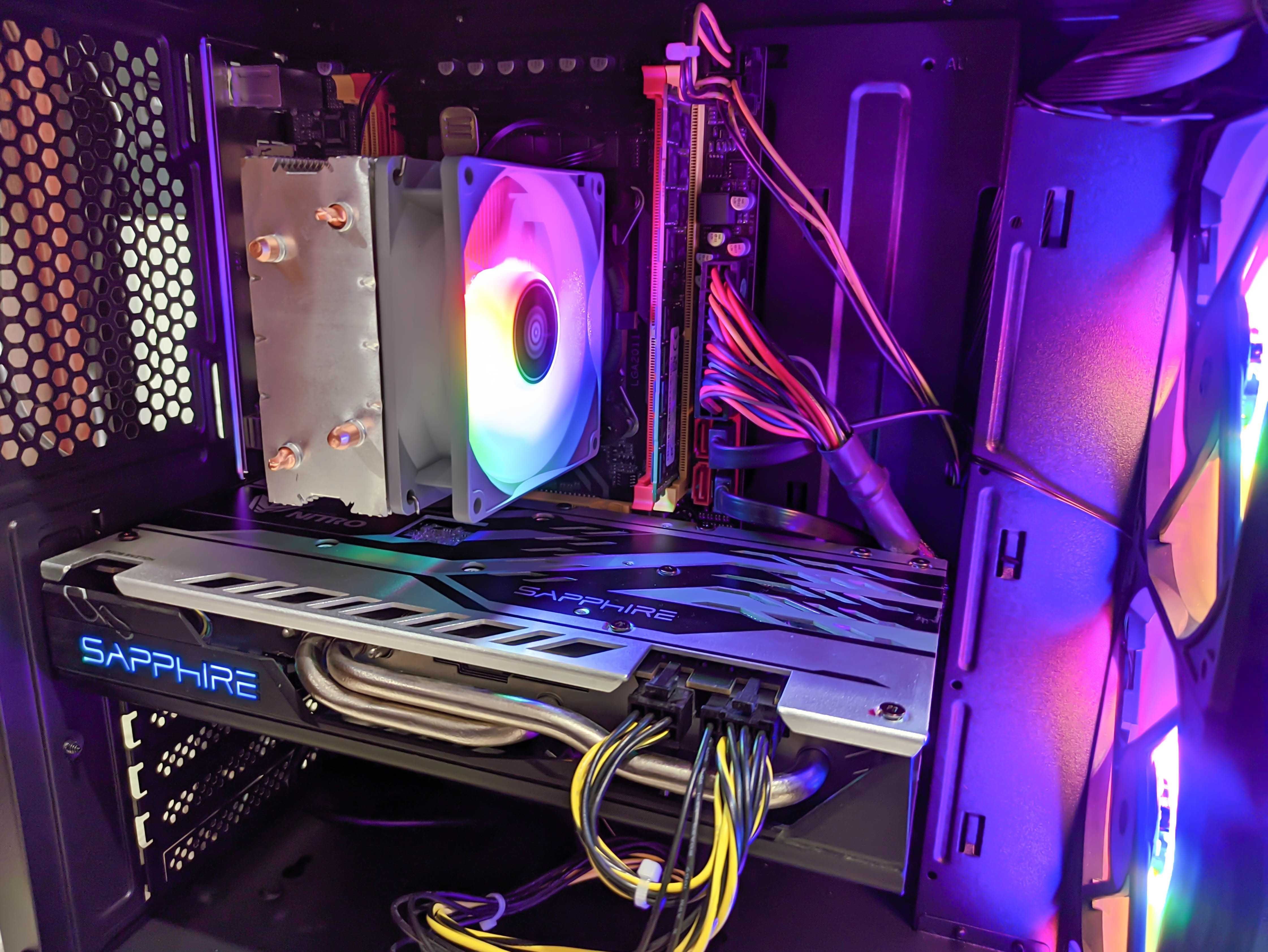 8GB NITRO RX 580 / 16GB RAM / OCTA CORE / Геймърски Компютър Гаранция