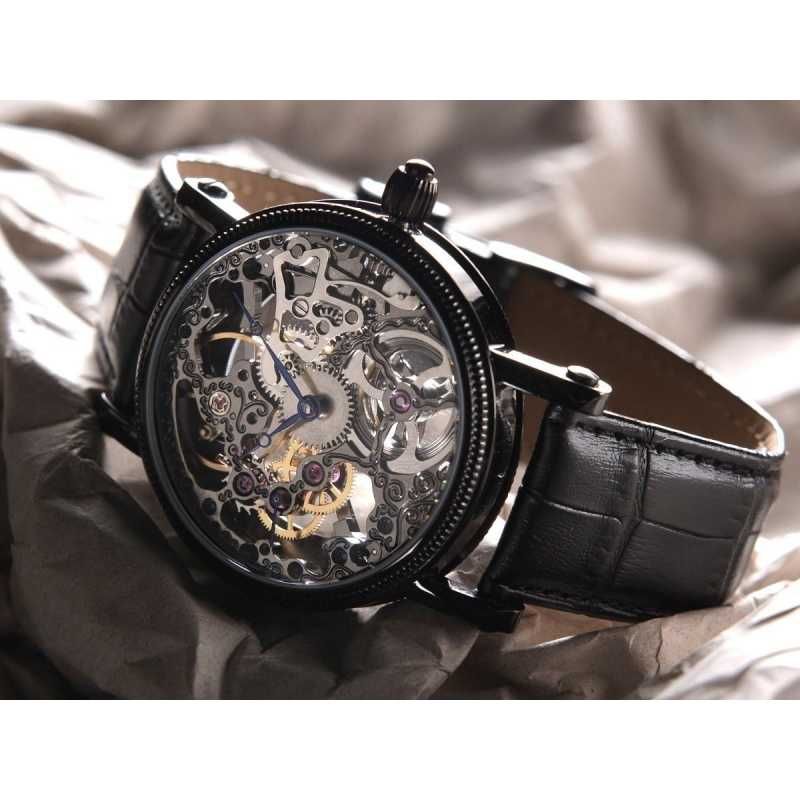 Ceas mecanic Yves Camani Jules, Casual, Clasic, full Skeleton