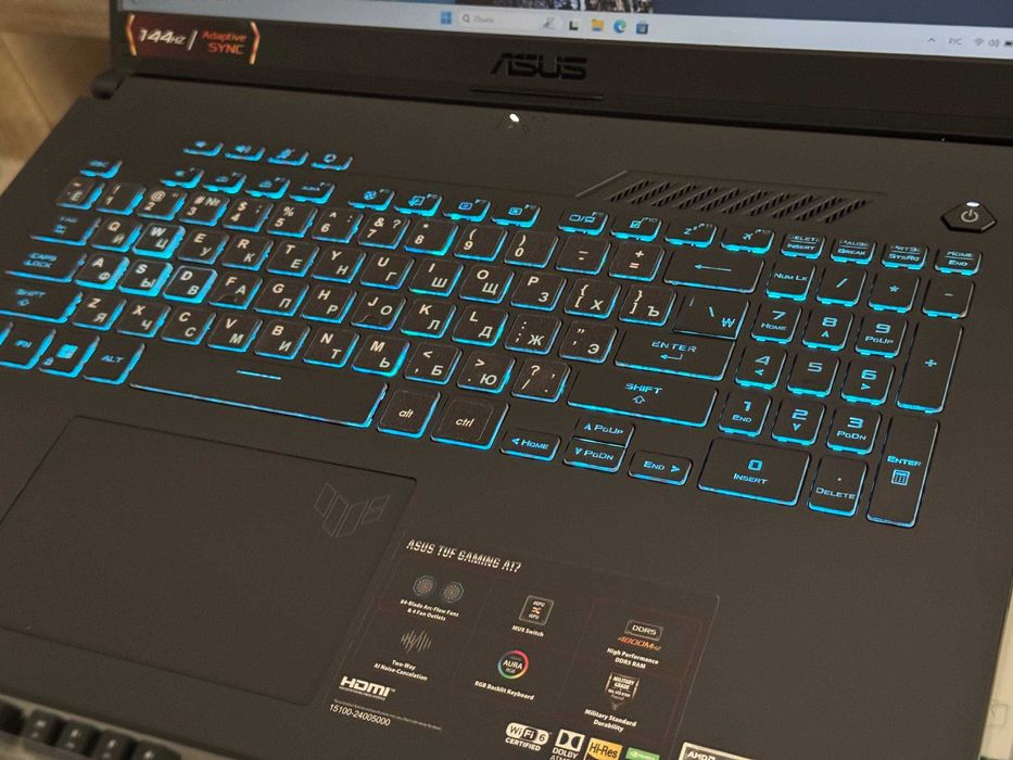 ASUS Gaming TUF F17 AMD Ryzen 7-6800H Ram 16 ssd 512 RTX 3060 6гб