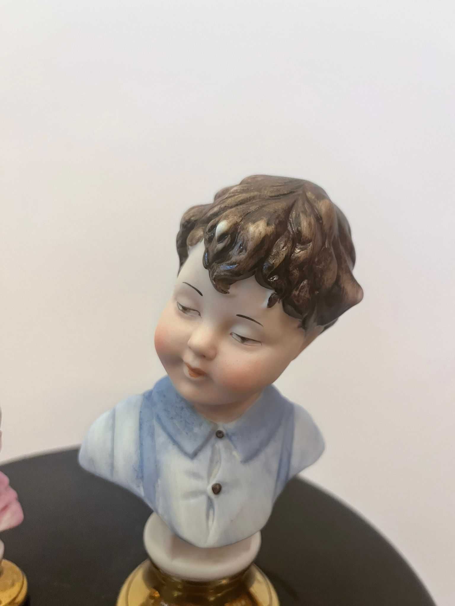 Set 2 figurine statuete bibelou bibelouri portelan CAPODIMONTE marcate