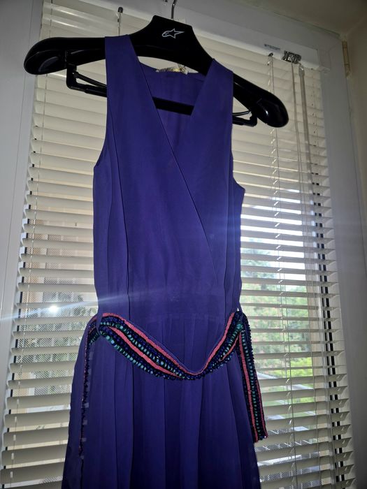 Дълга лилава рокля Gaudi. Нова с етикет.