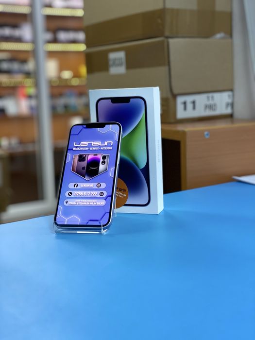Apple iPhone 14 Box 100%, 128GB, Garantie 12 luni | Lensun