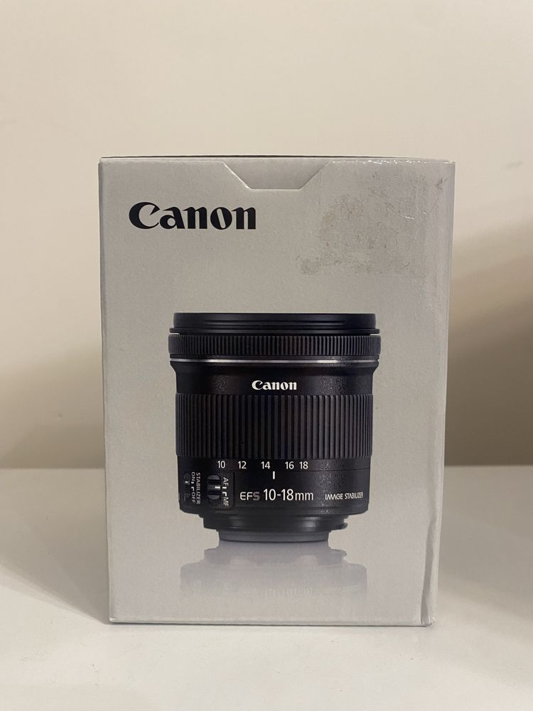 Объектив Canon EF-S 10-18mm f/4.5-5.6 IS STM с гарантией на 12 месяцев