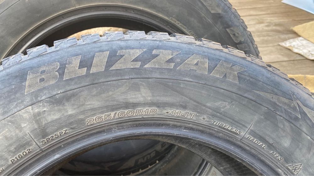 Зимние шины б/у 265/60R18 Bridgestone blizzak