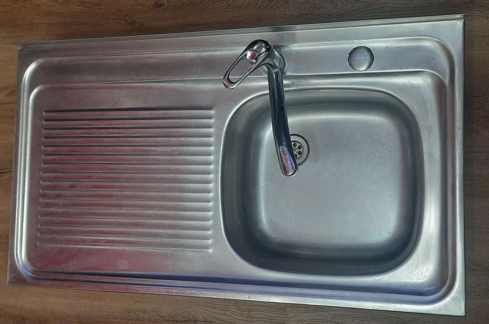 Chiuveta din Inox,Picurator Dreapta,pt. Masca+baterie inclusa,90×50x14