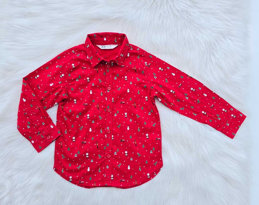 Детска Коледна риза H&M 3-4 години