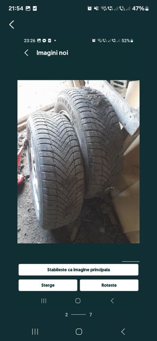 Vând 2  jante R 14 ford Ka au și anvelope 165 70 14 iarna bune ca noi