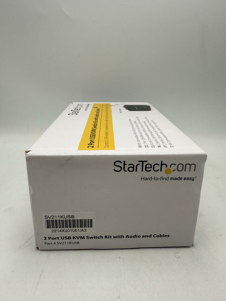 Star Tech 2 Port USB KVM Switch Kit with Audio and Cables Sigilat ii