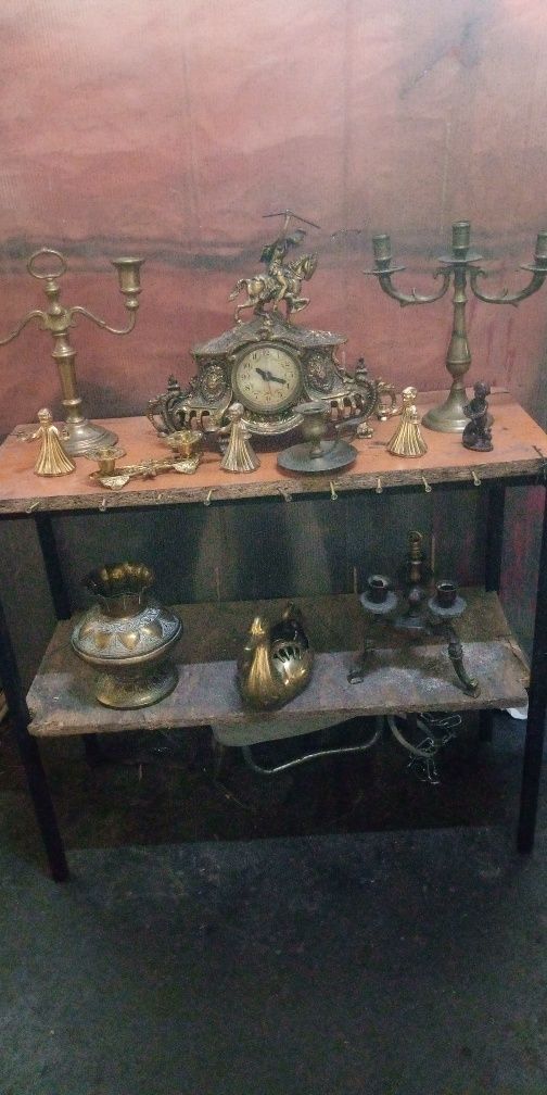 Obiecte decor din bronz și cristal