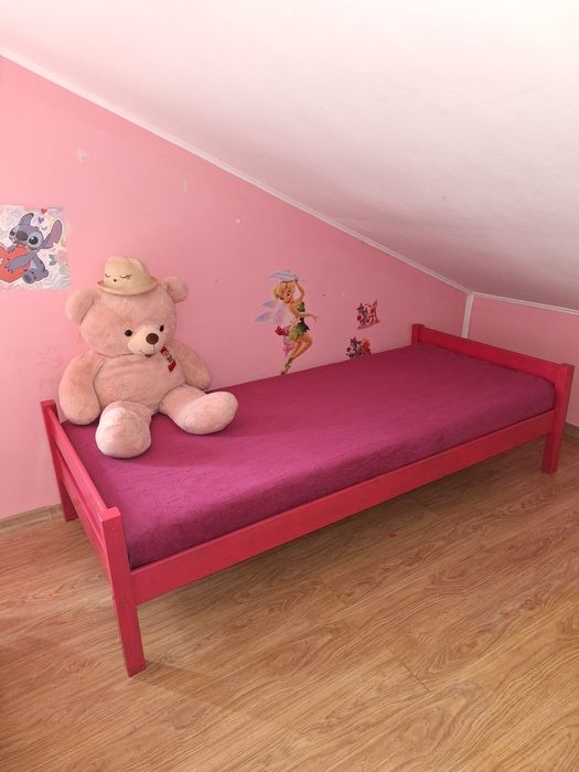 Pat  cu saltea 140/200