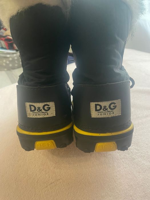 Оригинални D&G зимни боти унисекс 29/30 номер  цена 69 лв