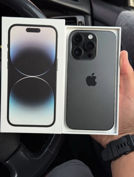  iPhone 14pro 5G 256gb 3J/A space black в шикарном сост.вся в родне!