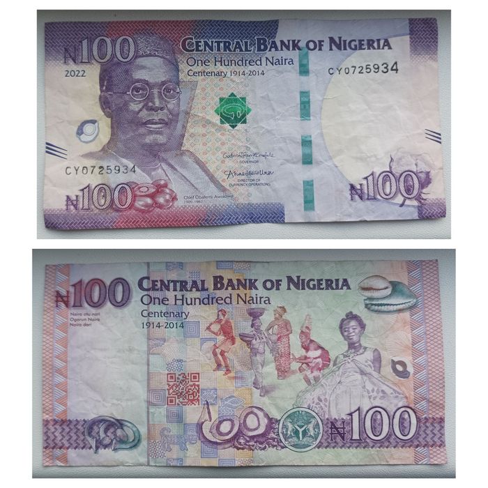 Set bancnote Naira din Nigeria