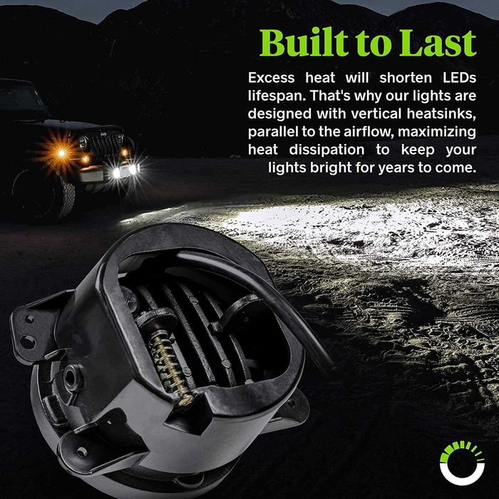 Proiectoare ceata cu led 4'' Jeep Wrangler JK TJ CJ 1997-2017