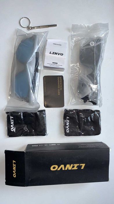 Ochelari de soare polarizați LINVO pentru bărbați și femei.