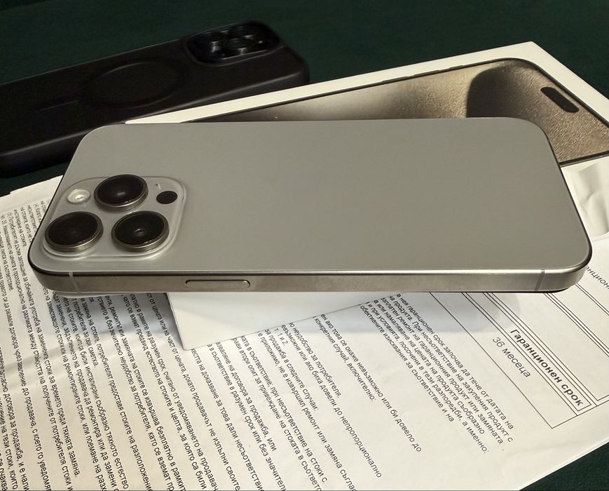 Iphone 15 Pro Max 256GB 5G Natural 36м. ГАРАНЦИЯ ПОДАРЪК