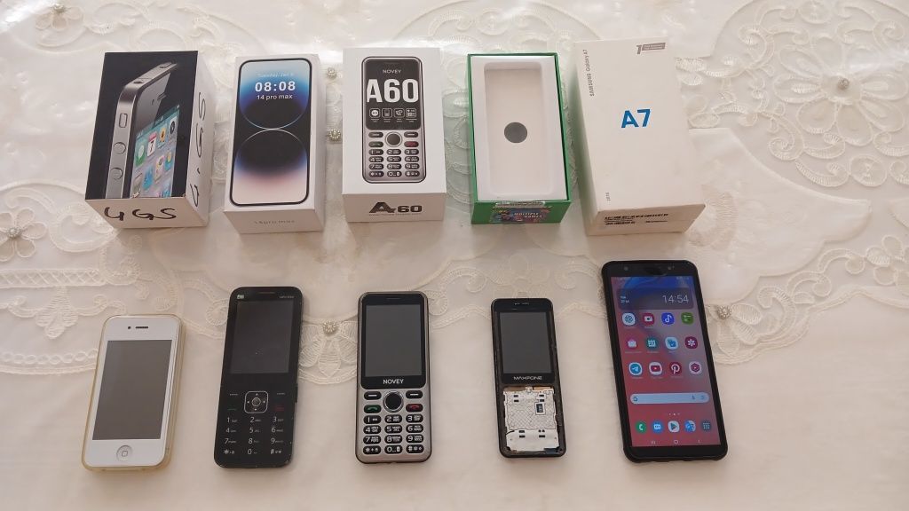 Telefonlar sotiladi hammasi  narxi 850.000so'm iphone x xs obemen bor