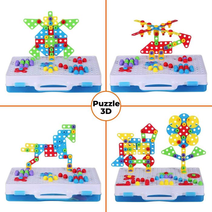 Puzzle STEM Pitikot® set de constructie, pentru fete si băieți