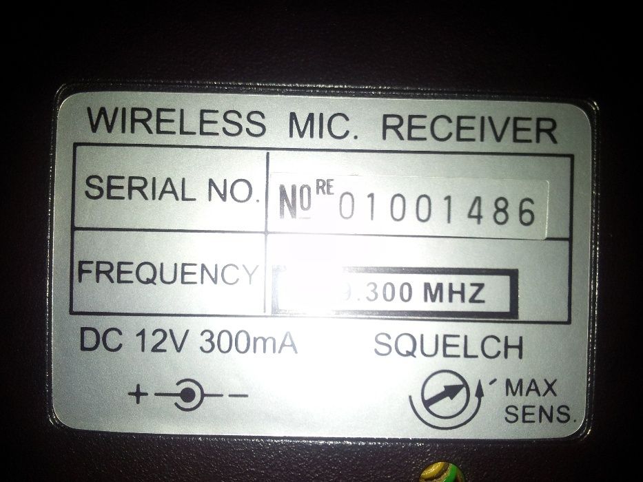 Receptor wireless pt. microfon