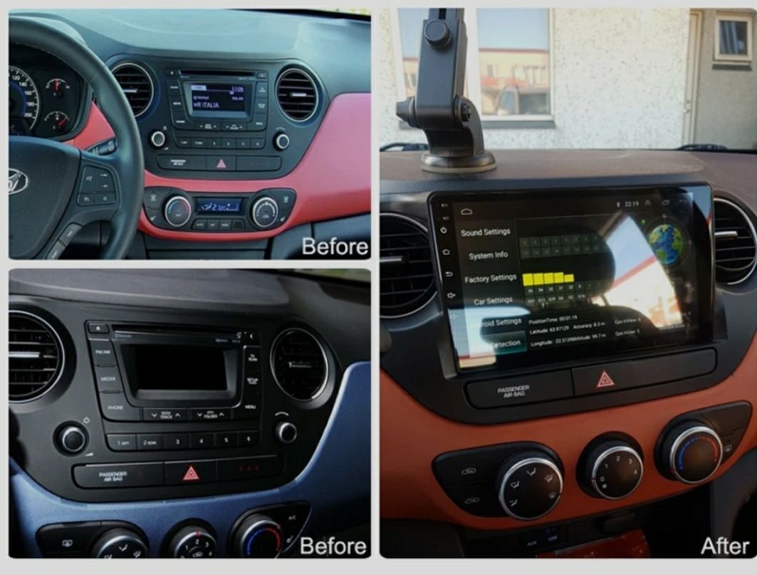 Мултимедия Хюндай I 10 Андроид Навигация Hyundai i10 GPS