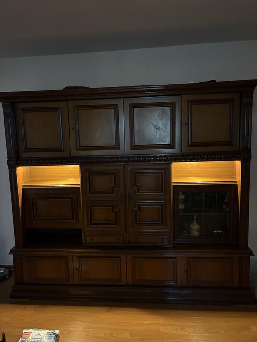 Mobilier sufragerie lemn masiv cireș – vintage