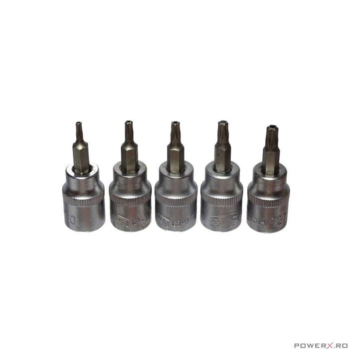 Set chei tubulare Torx, T10 - T55, 3/8", 10 bucati, Satra