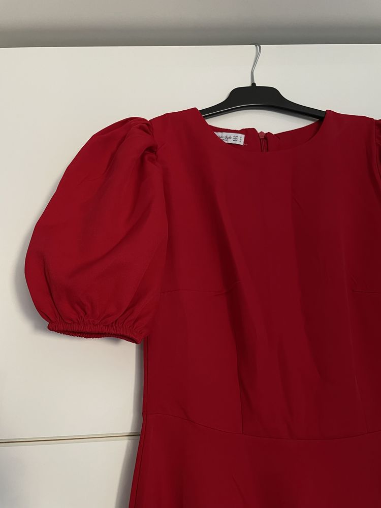Rochie midi rosie