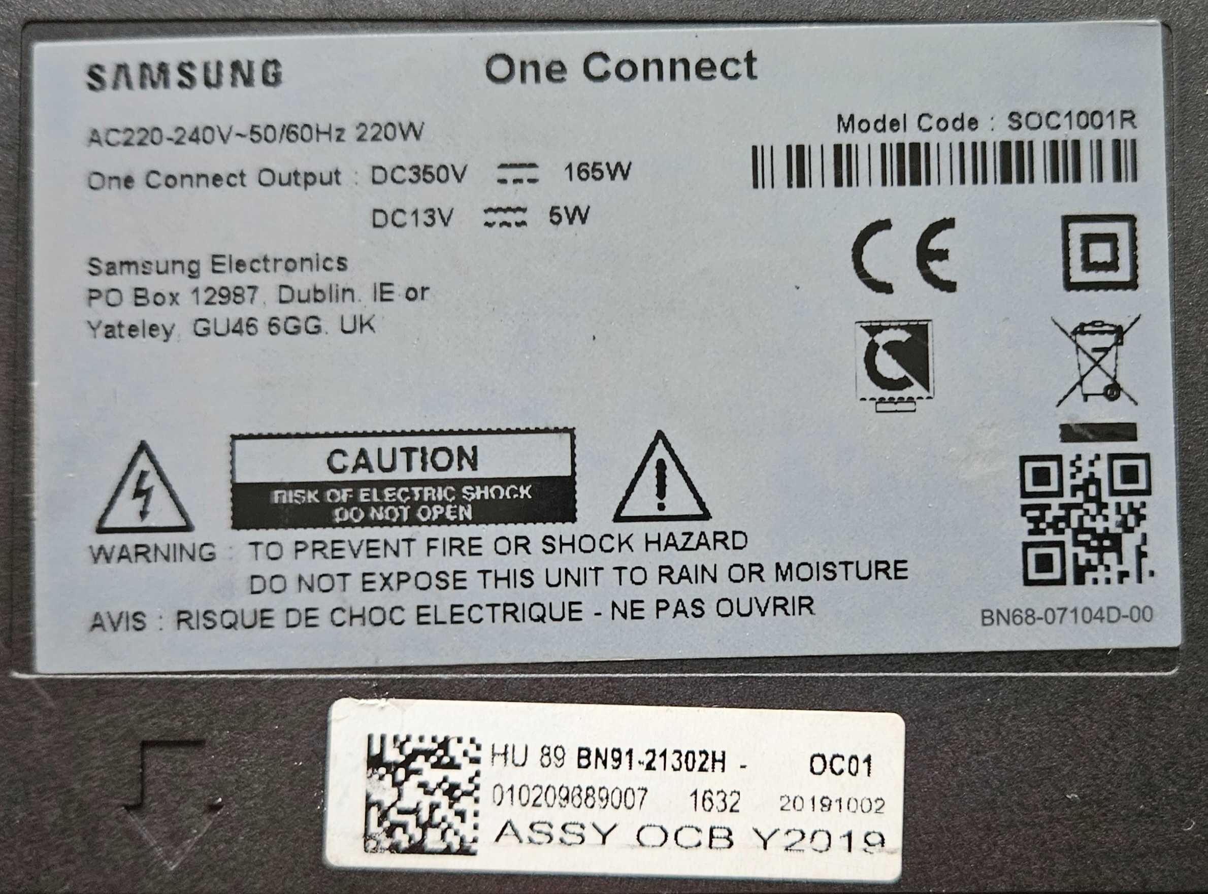 Samsung One connect BN91-21302H