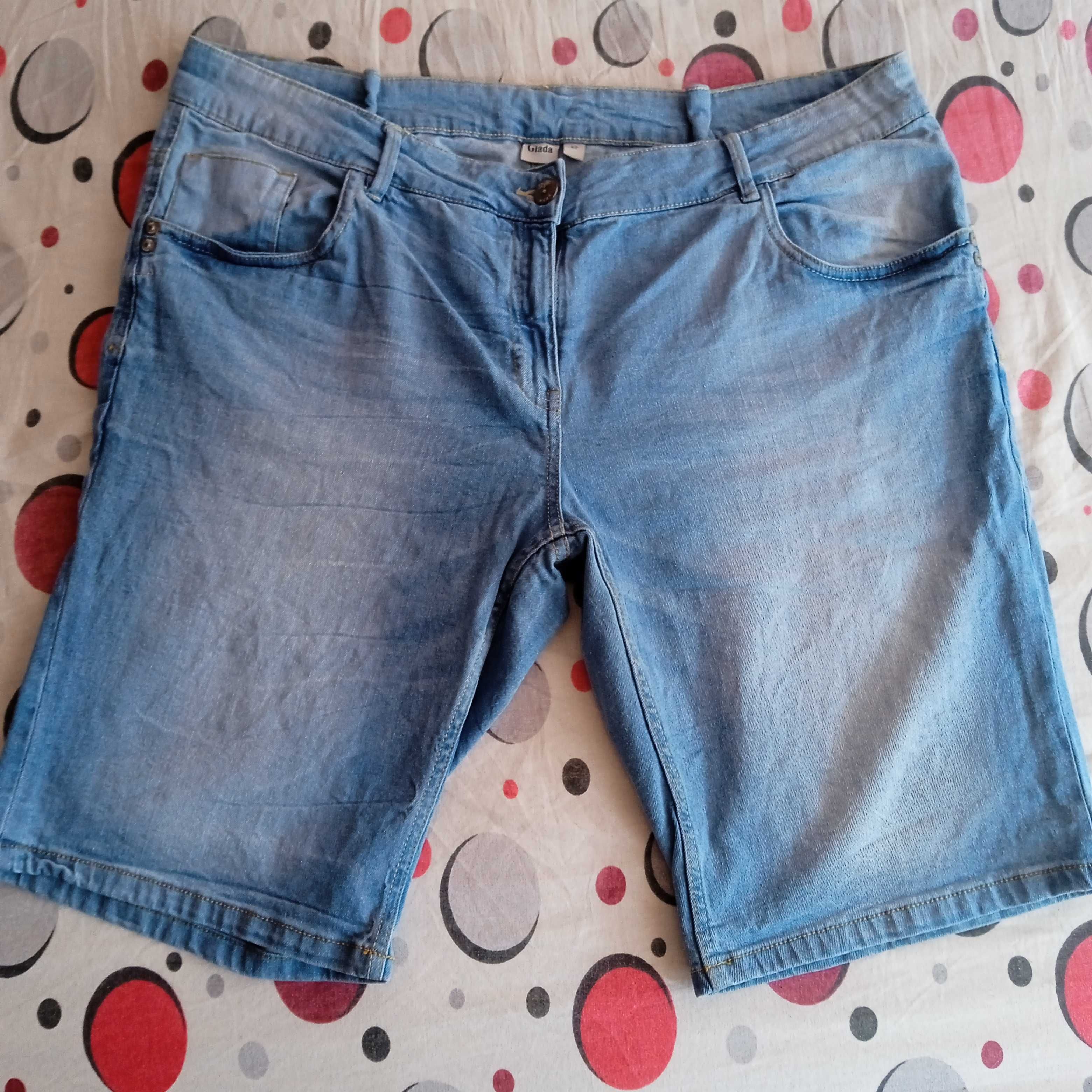 ГОЛЯМ 2-3XL размер къси дънкови панталони бермуди шорти jeans shorts