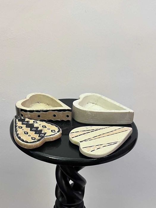 Set doua casete din granit vechi bibelou bibelouri ieftine