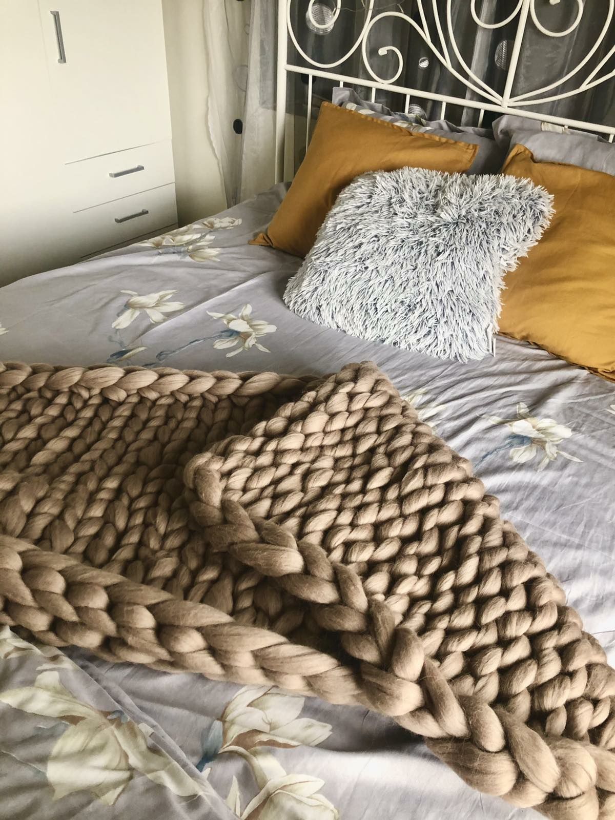 Одеяло от мериносова вълна ръчна изработка