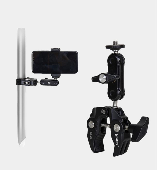 крепление для телефона на зажиме для камеры jmary sr-56 sr56