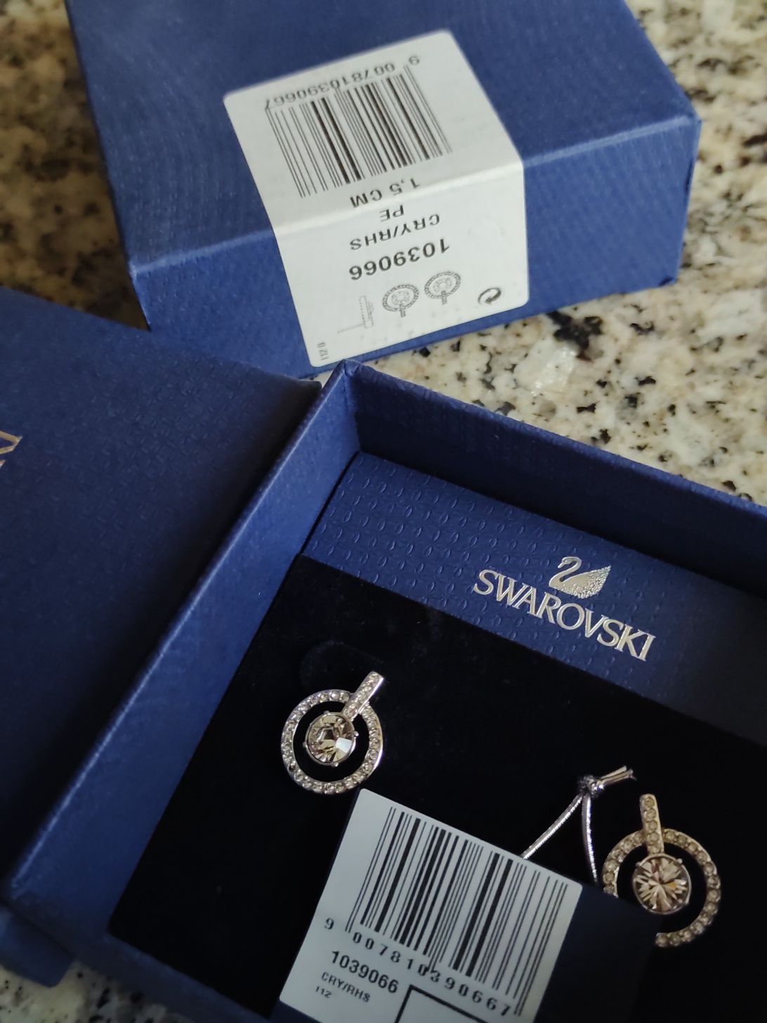 Обеци  Swarovski оригинални