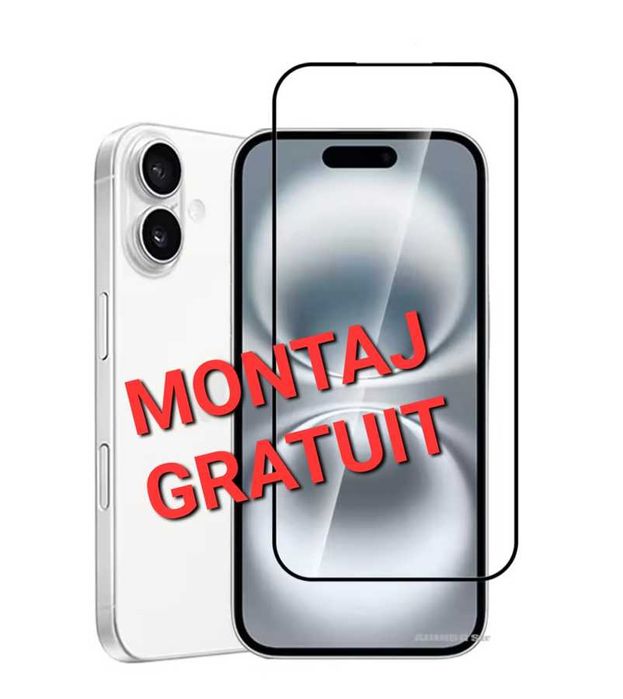 Folie de Sticla Full iPhone 14 15 16 17 Pro . Pro Max . Plus