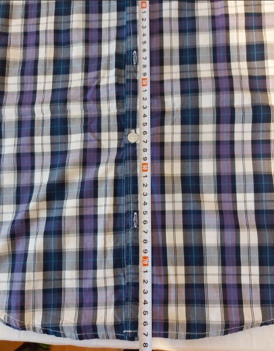 Карирана мъжка риза, размер: S, 100 % памук