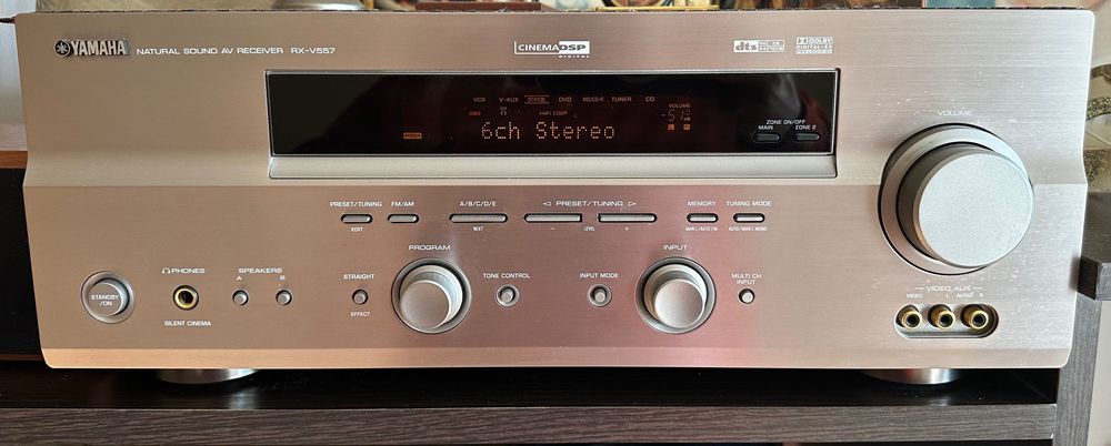 Домашний кинотеатр Yamaha (ресивер, сабвуфер, аккустика 5.1)