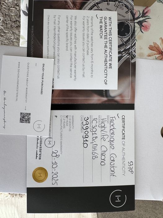 Frederique Constant Highlife Chronograph Automatic - 41 мм - ГАРАНЦИЯ