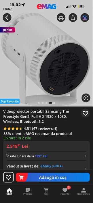 Proiector Samsung gen2