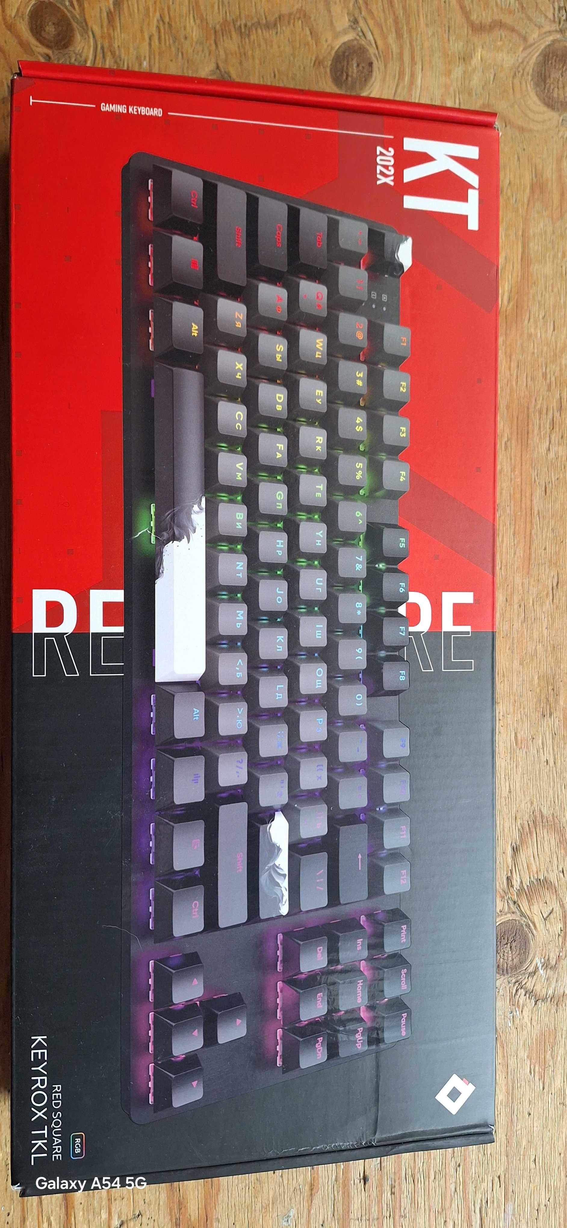 Игровая клавиатура-KEYROX 202 X TKL-RED SQUARE