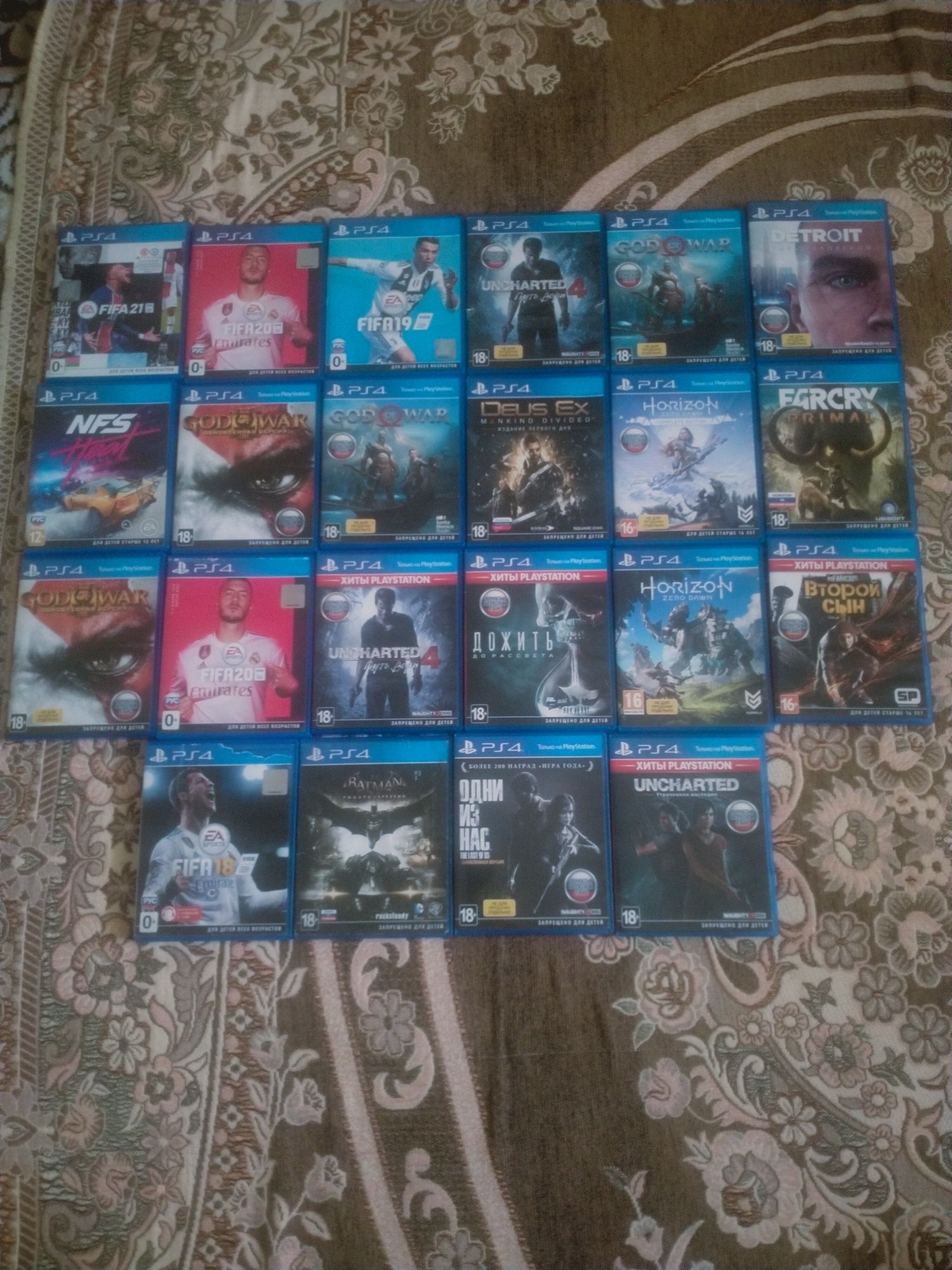 Ps4 продаю игры все диски в идеальном состоянии каждый по 10.000