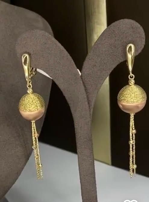 Серьги золото итальянское de fioro