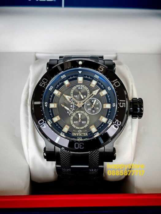 INVICTA Full Metal black Light 52 mm, Инвикта нов ръчен часовник