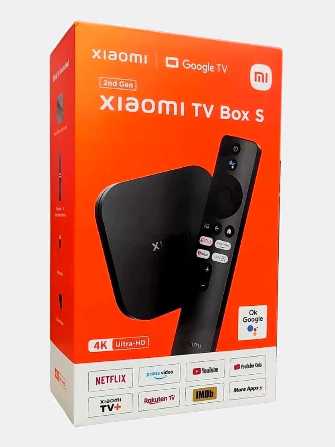 ТВ-приставка Xiaomi Mi Box S 2nd Gen 4K, 2-го поколения smart tv