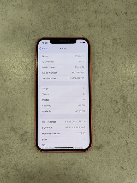 iPhone 12 64GB 100% Перфектен