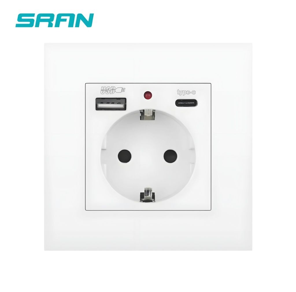 Розетка SRAN EU с USB портом
