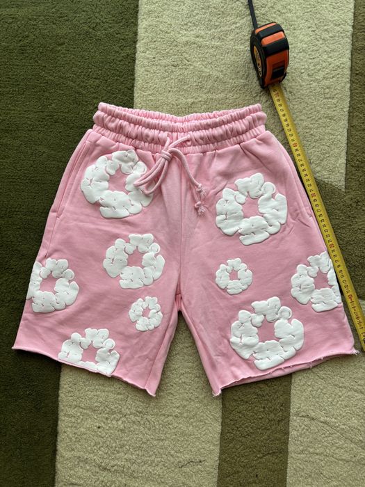 Pantaloni scurti denim tears