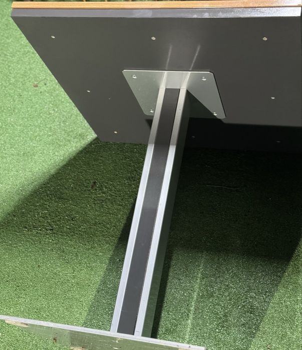 Masa cafea/ birou/Receptie PREMIUM -Cadru metal•Blat stejar 70x70x75cm