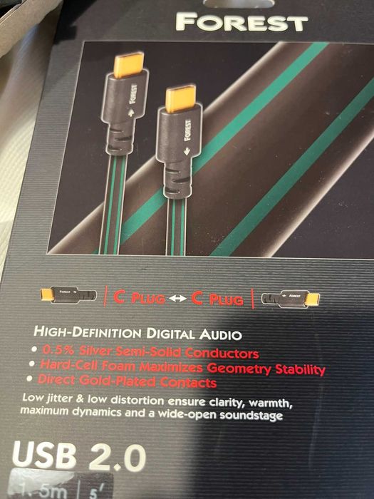 AudioQuest Forest USB-C > C High-Definition Audio 1an GARANTIE!
